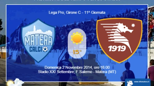 CALCIO - Il Meteo per Matera vs Salernitana